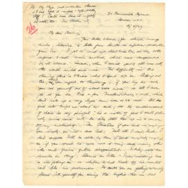 Letter from John Cawte Beaglehole to his Mother, 16 June, 1927