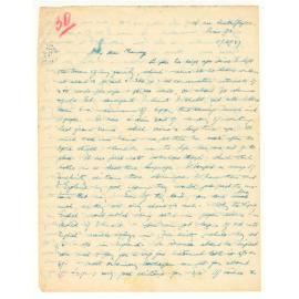 Letter from John Cawte Beaglehole to his Mother, 8 August 1927