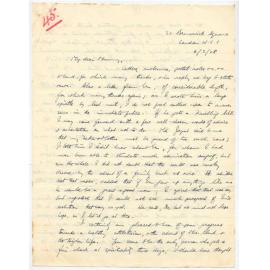 Letter from John Cawte Beaglehole to his Mother, 6 March, 1928