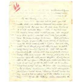 Letter from John Cawte Beaglehole to his Mother, 27 November, 1928