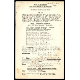 'Peter in Blunderland' script, 1945
