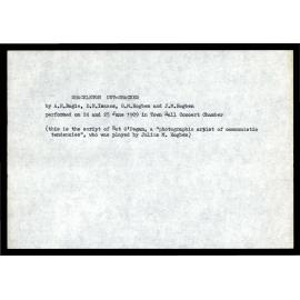 'Shackleton Out-Shacked' script, 1909