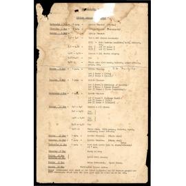 'Up the Poll' script, 1957