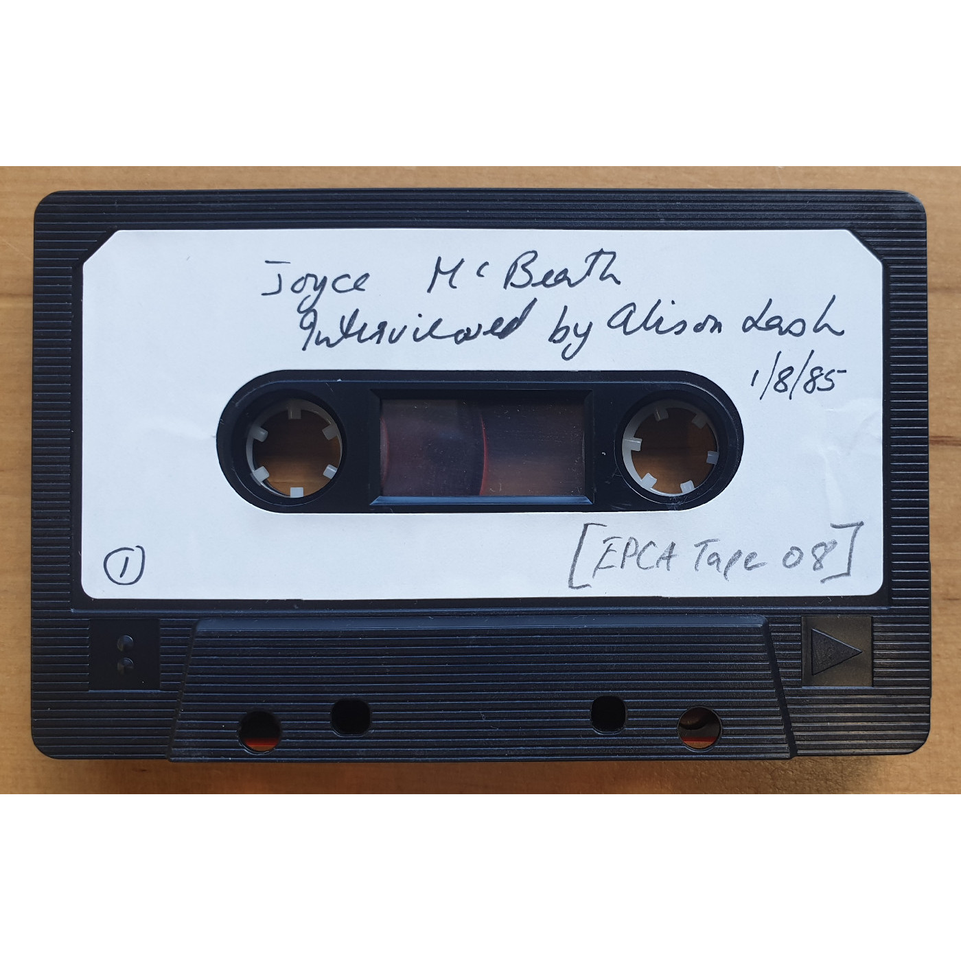 Tape of Joyce McBeth interviewed by Alison Lash, 1985-08-01