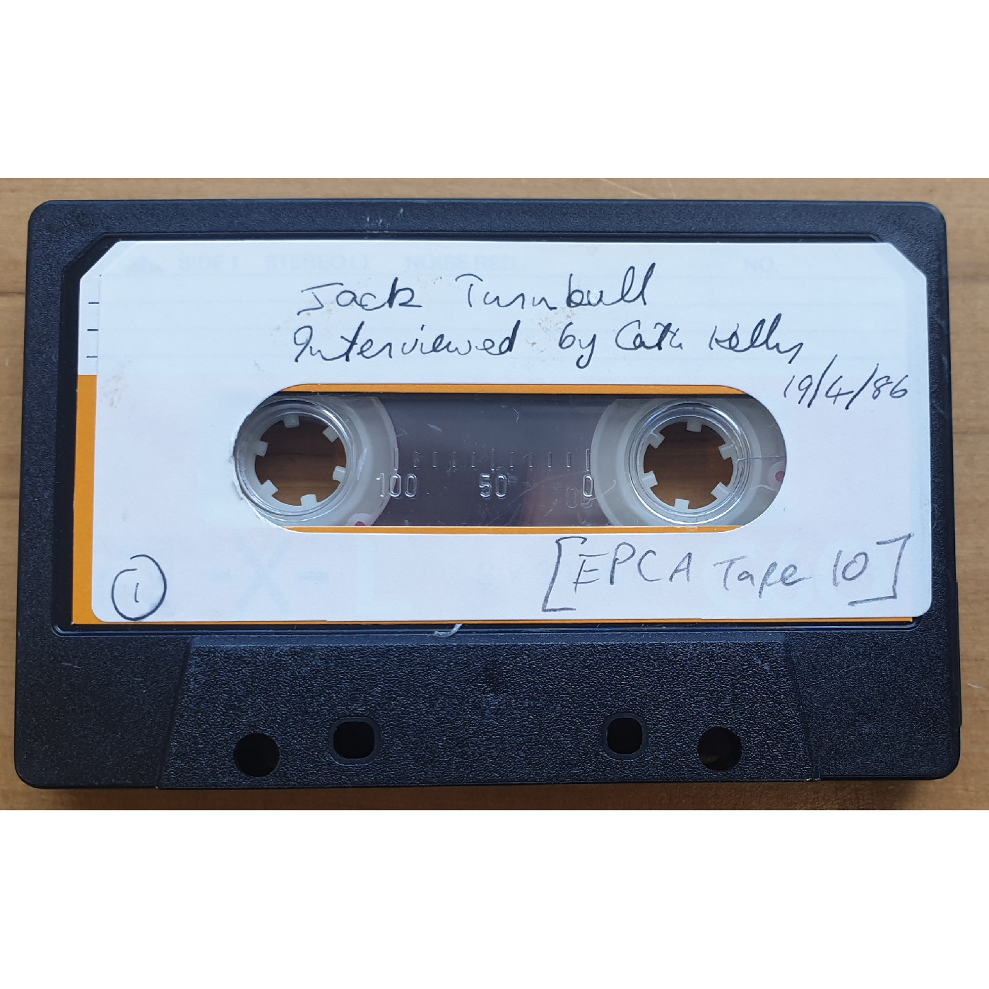 Tape of Jack Turnbull interviewed by Cath Kelly, 1986-04-19
