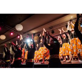 Student dance performance at Akamai XIV