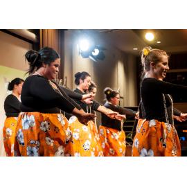 Student dance performance at Akamai XIV