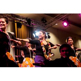 Student dance performance at Akamai XIV