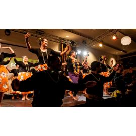 Student dance performance at Akamai XIV