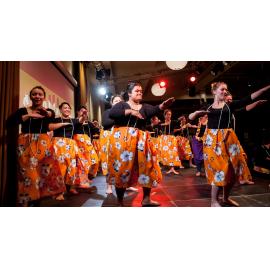 Student dance performance at Akamai XIV