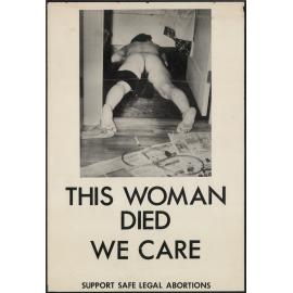This woman died: we care