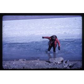 Walking on thin Ice. Chas Rich. Taylor Valley 63.