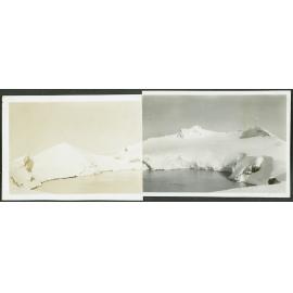 Crater Lake with peaks Girdlestone (left) and Ruapehu (right) in background