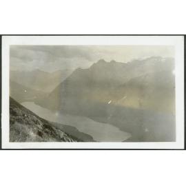 Lake Gum from Key Summit on Livingstone Range