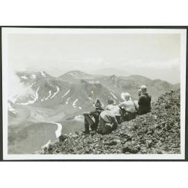 On Ngaruahoe looking over Tongariro