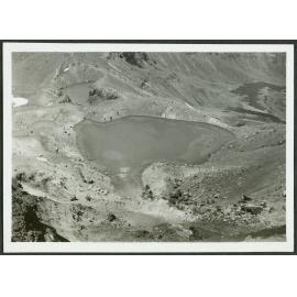 Boys swimming in warm lake on Tongariro