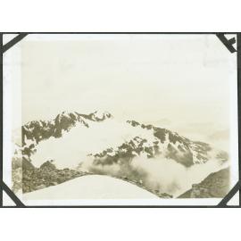 [Image of a snowy mountain ridge.]