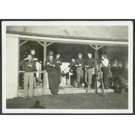 Some of the party outside camp-house