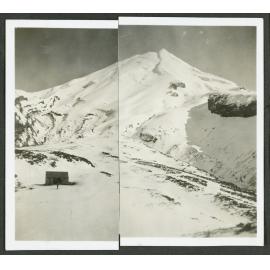 Manganui Hut with Egmont in background