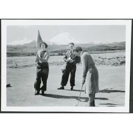 Chateau Golf course - Mt. Ruapehu in background