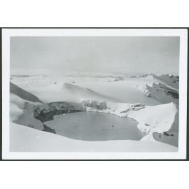 View of Crater Lake from summit of Ruapehu