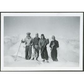 Summit of Ruapehu. H. Lang, K. McNaught, J. Croxton, A. McLeod