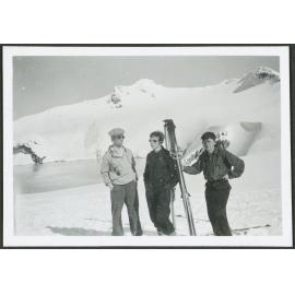 Henry Lang, Alec McLeod, Jim Croxton at the Crater Lake