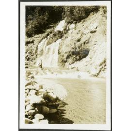 [Image of a waterfall and river.]