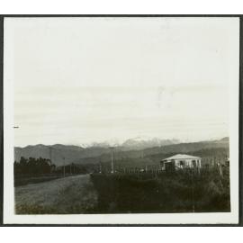 The snow-covered range - seen from near Levin