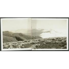 [Image of mountain ranges]. 15.12.40. From Hut Mound