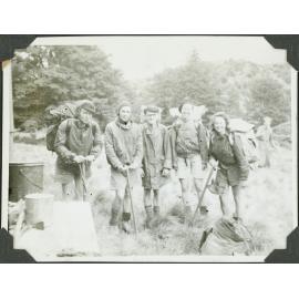 First Party leaving Anti-Crow Hut