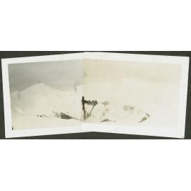 [Image of snow-covered mountain ridge.]