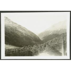 Looking down Travers from Moraine near Top Camp