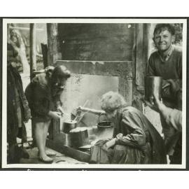 The first time the original fireplace was used