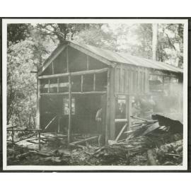 Progress. [Image of a partially built hut.]