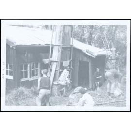 V.U.W. Tramping club working party 5-7 May 1967. "A.-D." [Aloway-Dickson] Hut