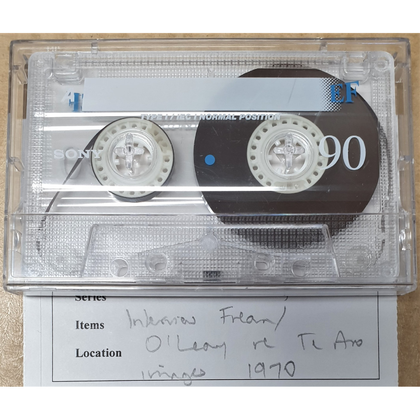 Interview with Frank O'Leary, VUW Photographic staff member 1970's