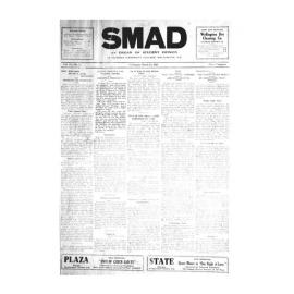 SMAD. An Organ of Student Opinion. 1935. Volume 6. Number 1.