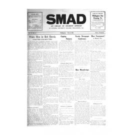 SMAD. An Organ of Student Opinion. 1935. Volume 6. Number 8.