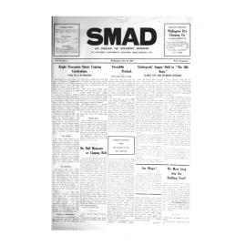 SMAD. An Organ of Student Opinion. 1935. Volume 6. Number 9.