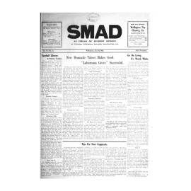 SMAD. An Organ of Student Opinion. 1935. Volume 6. Number 11.