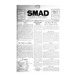 SMAD. An Organ of Student Opinion. 1935. Volume 6. Number 12.