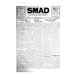 SMAD. An Organ of Student Opinion. 1935. Volume 6. Number 16.