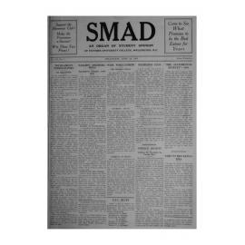 SMAD. An Organ of Student Opinion. 1936. Volume 7. Number 7.