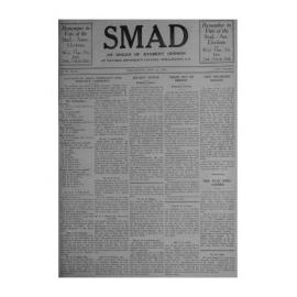 SMAD. An Organ of Student Opinion. 1936. Volume 7. Number 11.