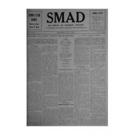 SMAD. An Organ of Student Opinion. 1936. Volume 7. Number 12.