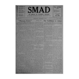 SMAD. An Organ of Student Opinion. 1936. Volume 7. Number 17.