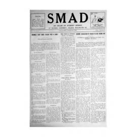 SMAD. An Organ of Student Opinion. 1937. Volume 8. Number 4.