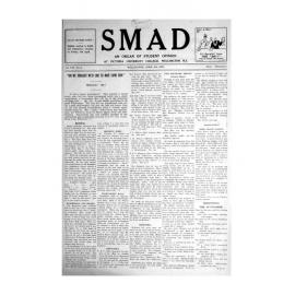 SMAD. An Organ of Student Opinion. 1937. Volume 8. Number 5.