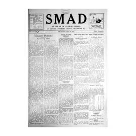 SMAD. An Organ of Student Opinion. 1937. Volume 8. Number 7.
